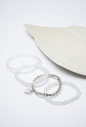 Pack of 4 - Embellished Bracelet-mxkids-accessories-girls-jewellery-banglesandbracelets-1