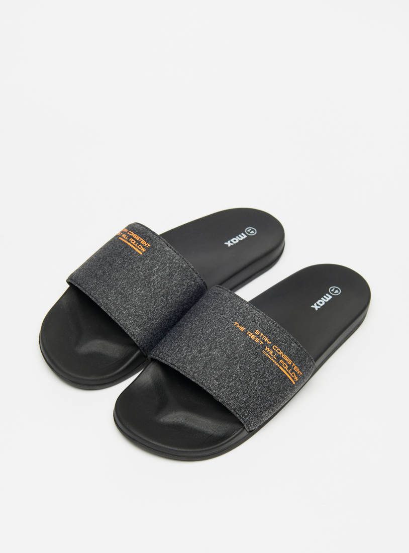 Printed Slip-On Slide Slippers-Sandals-image-1