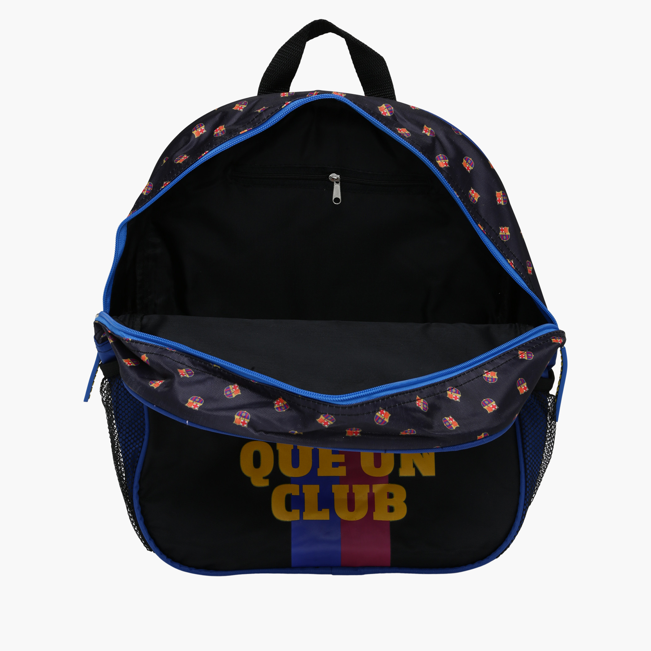 Buy FCB soccer ball backpack red and gold and blue Online | Brands For Less
