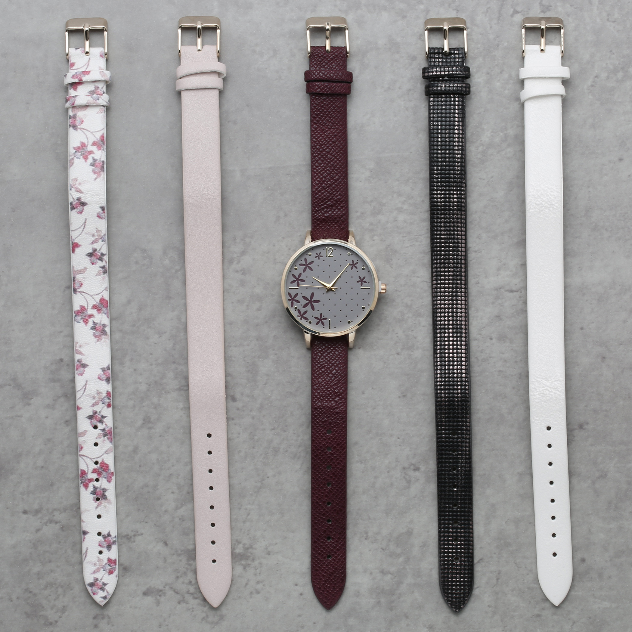 Shop Assorted Strap Wrist Watch Set Online Max Bahrain