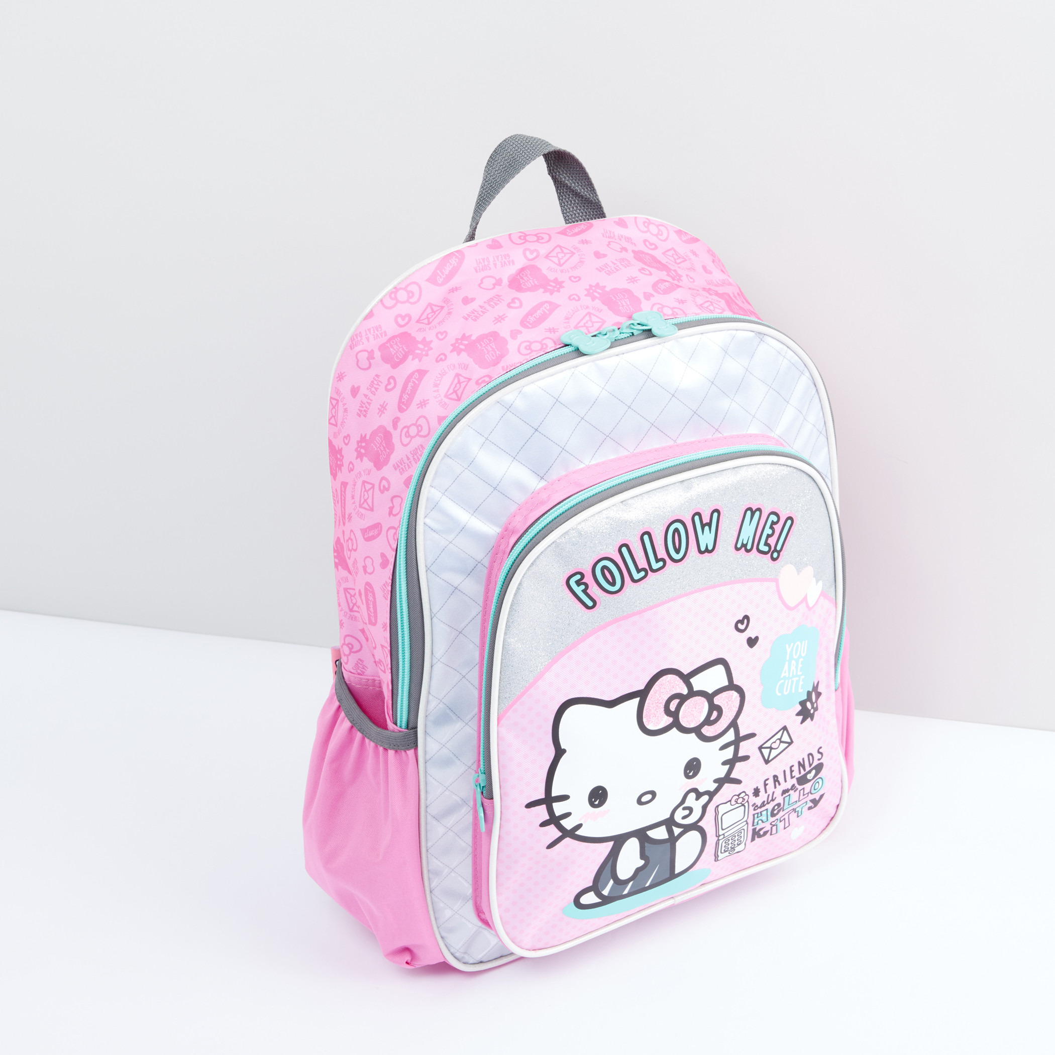 Shop Hello Kitty Printed Backpack with Zip Closure Online