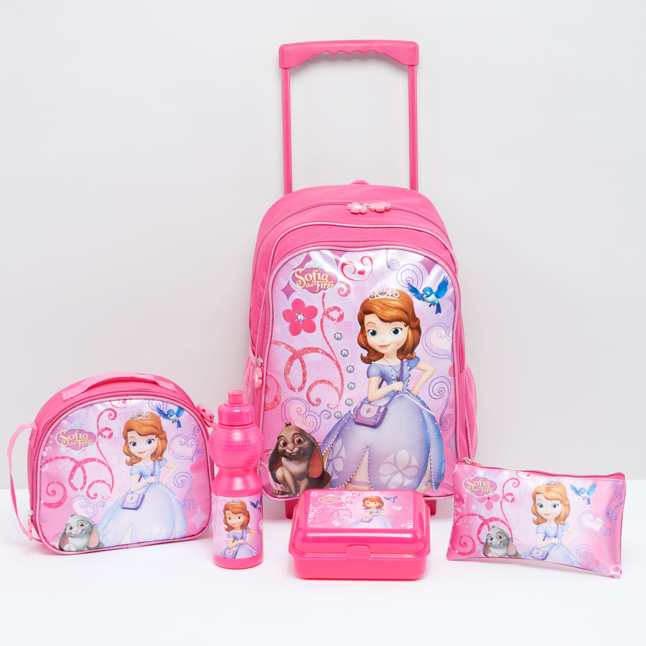 Shop Sofia the First Printed Backpack with Zip Closure Online | Max Qatar