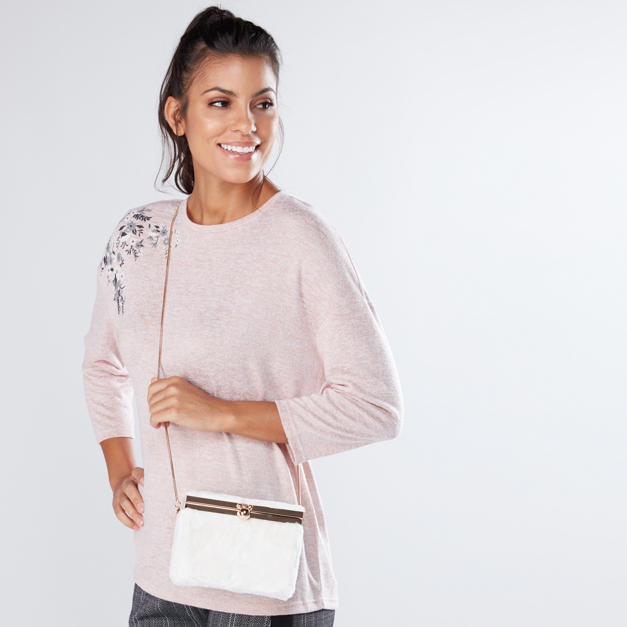 バッグ SAC SQ MESH 25SS Shop Textured Box Crossbody Bag with Detachable Strap and