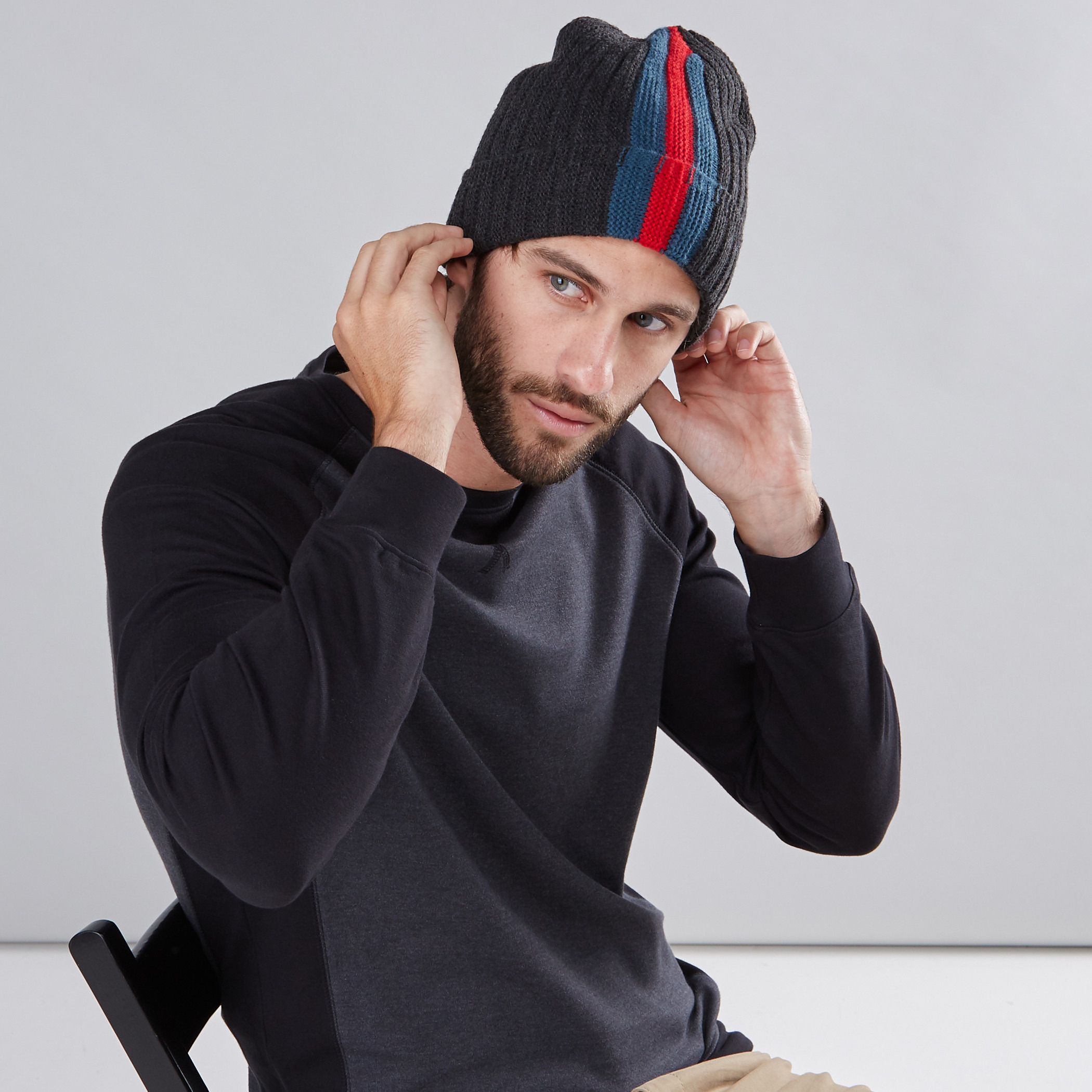Shop Textured Beanie Cap - Set of 2 