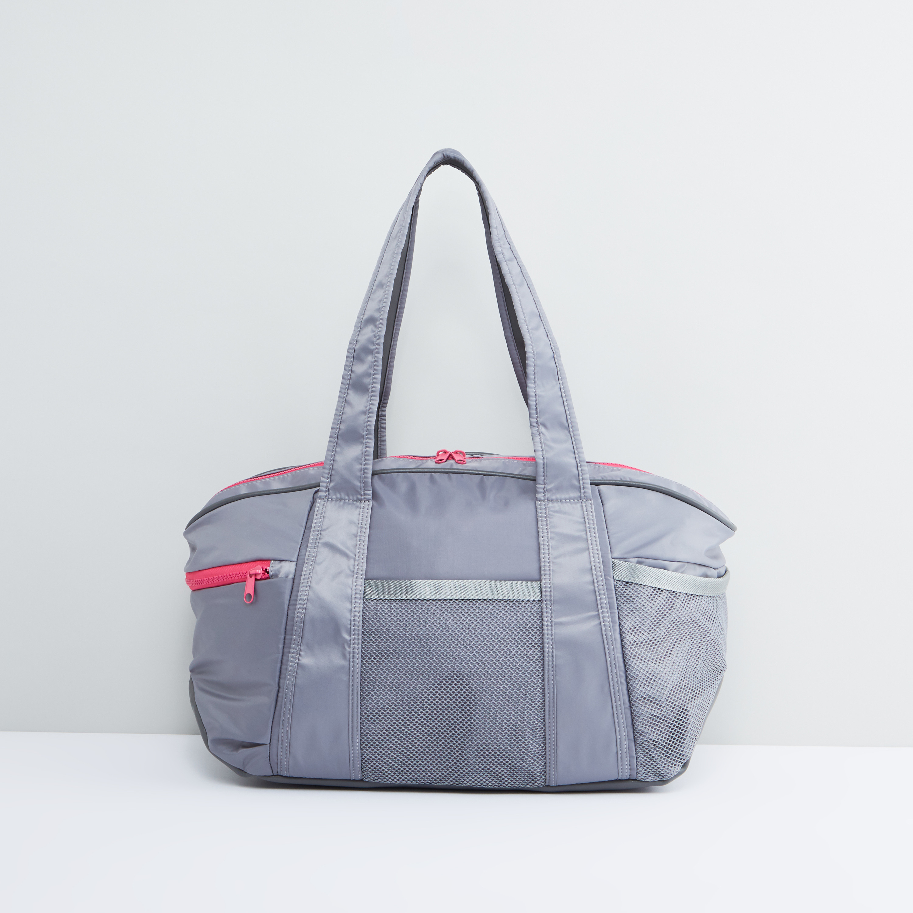 Shop Textured Handbag with Zip Closure and Detachable Strap Online | Max  Bahrain