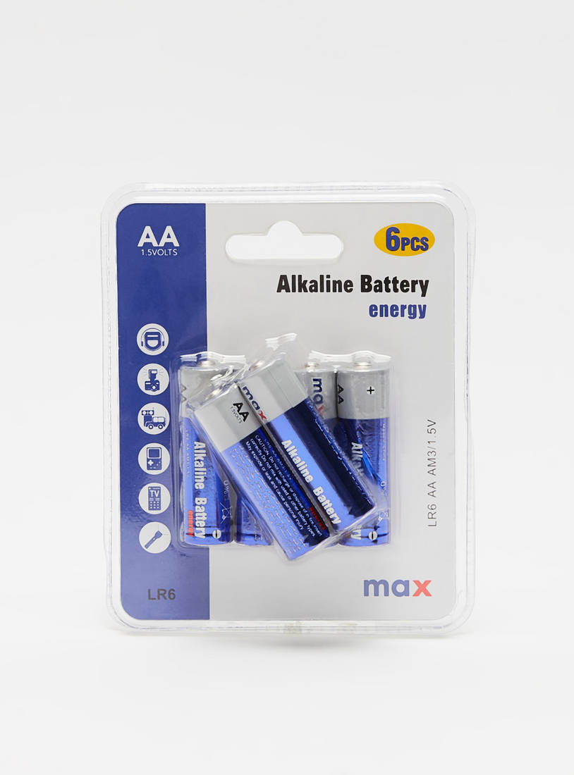 6-Piece AA Alkaline Battery Set-Tech Accessories-image-0