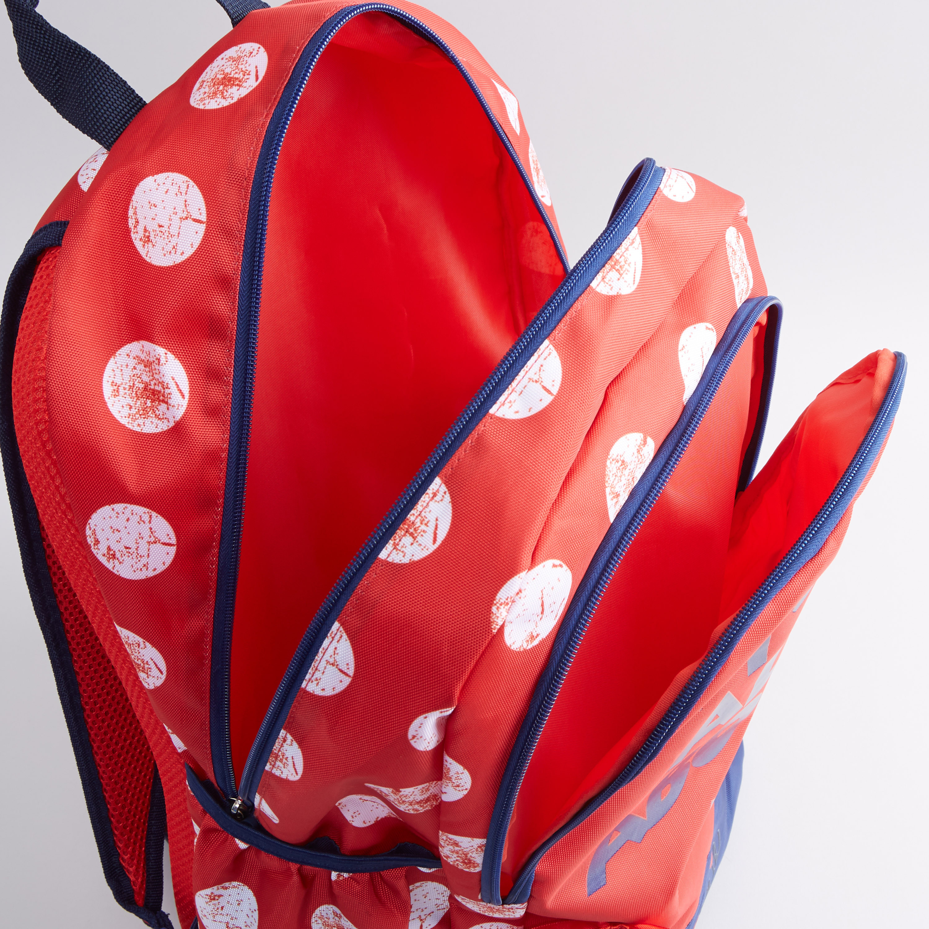Shop Minnie Mouse Polka Dot Print Backpack with Zip Closure