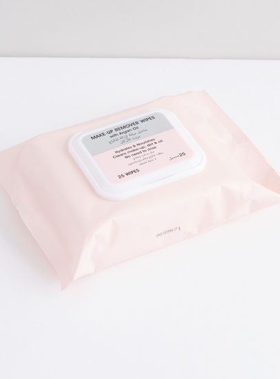 Makeup Remover 25-Piece Wipes with Argan Oil