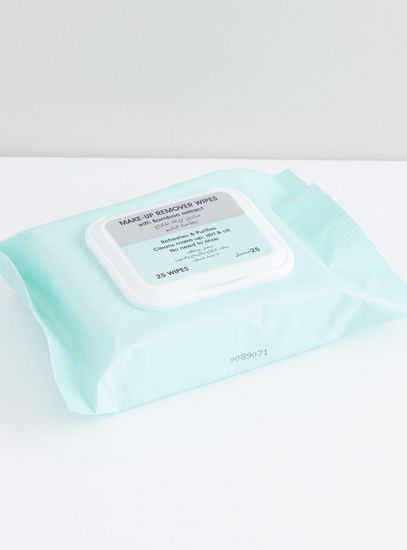 Makeup Remover 25-Piece Wipes with Bamboo Extract