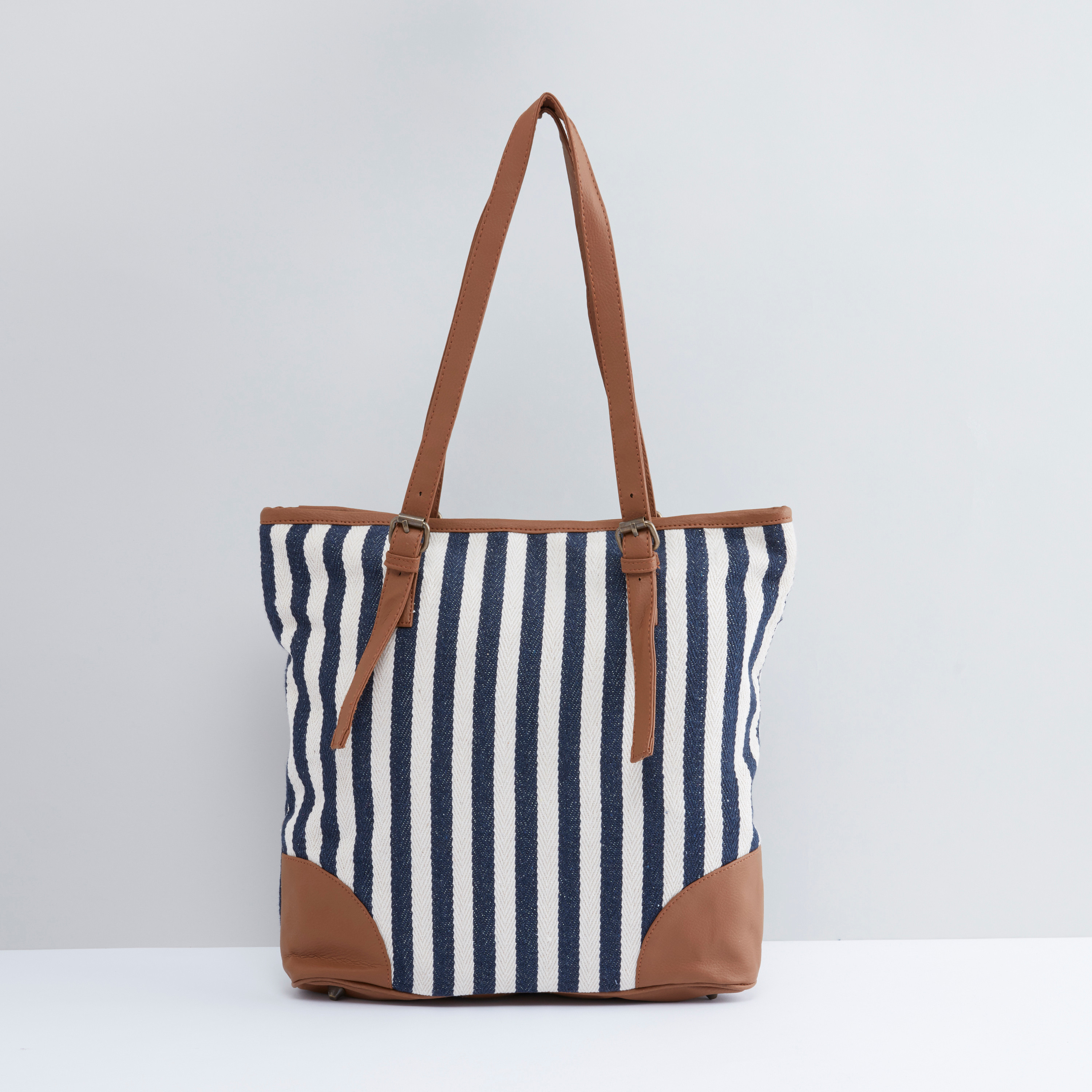 Long strap canvas tote bag hotsell