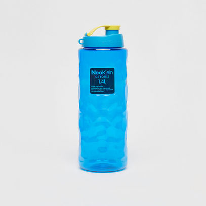Textured Water Bottle with Cap--image-0