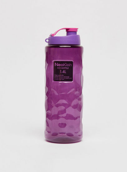 Textured Water Bottle with Flip Cap-Water Bottles-image-0