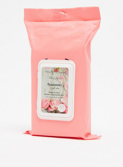 Wet Wipes Rosewater - 80 Pieces