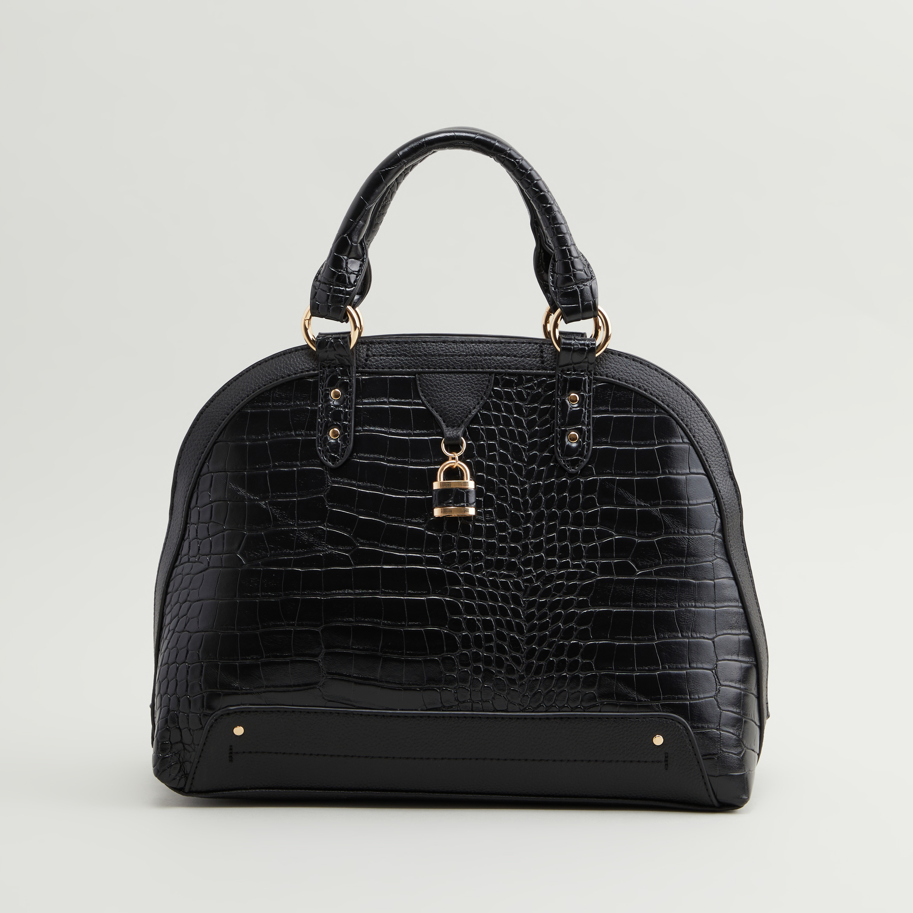 Shop Handbag with Eyelet Detail Online | Max Qatar