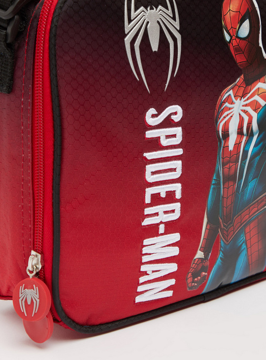 Spider-Man Print Lunch Bag with Adjustable Strap