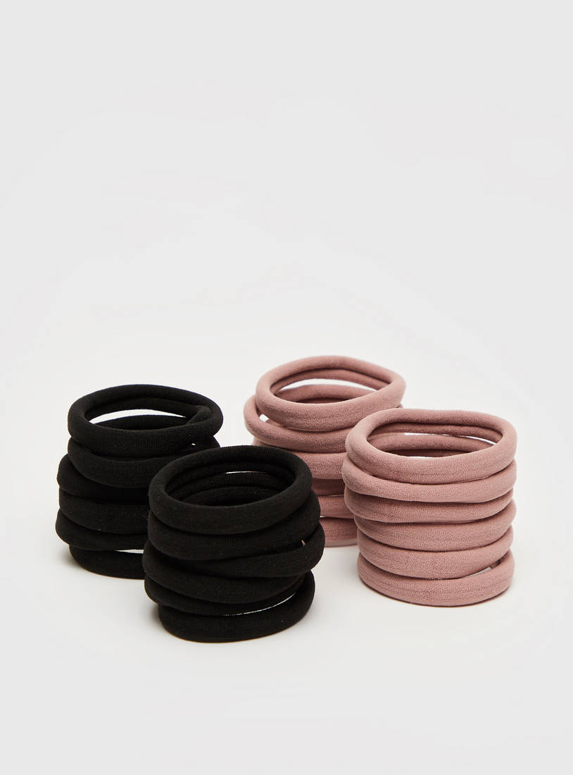 Set of 24 - Assorted Hair Ties-Elastic Round Bands-image-0