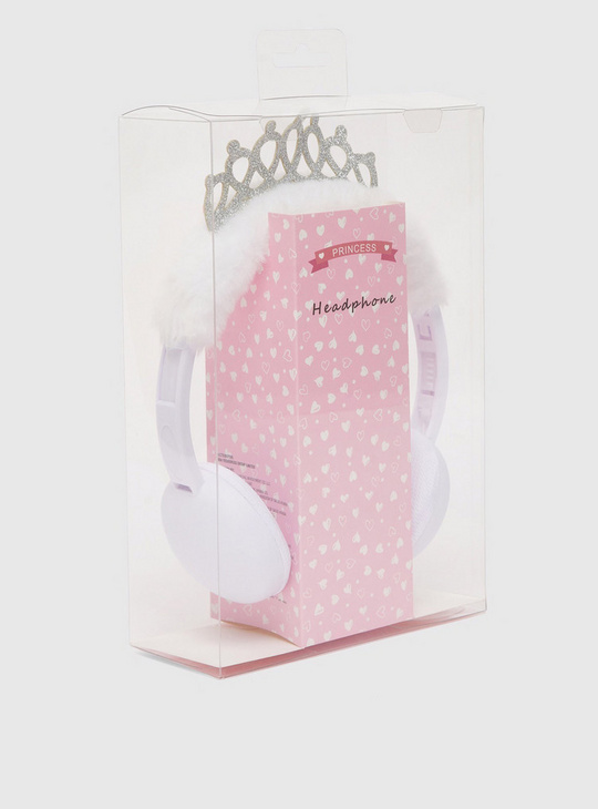 Plush Headphones with Crown Accent