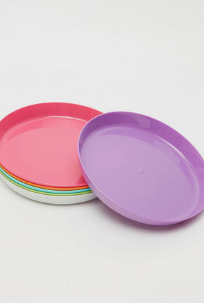 Pack of 6 - Plain Round Plates-mxhome-kidscollection-dining-1