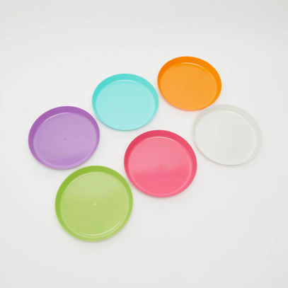 Pack of 6 - Solid Round Plates