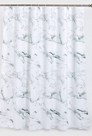 Marble Print Shower Curtain - 180x180 cms
