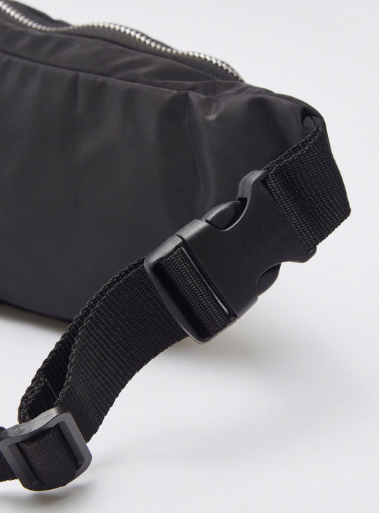 Solid Fanny Pack with Zip Closure