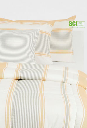 Striped 5-Piece BCI Cotton King Comforter Set - 230x220 cms