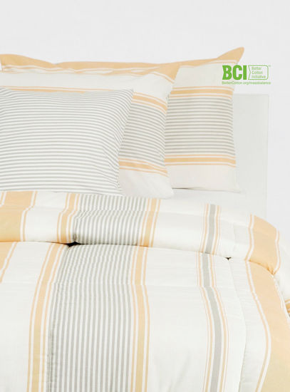 Striped 5-Piece BCI Cotton King Comforter Set - 230x220 cms