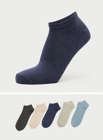 Set of 5 - Solid Ankle Length Socks