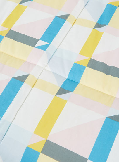 Printed 2-Piece BCI Cotton Single Comforter Set - 220x160 cms