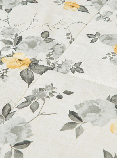 Floral Print 2-Piece BCI Cotton Single Comforter Set - 220x160 cms