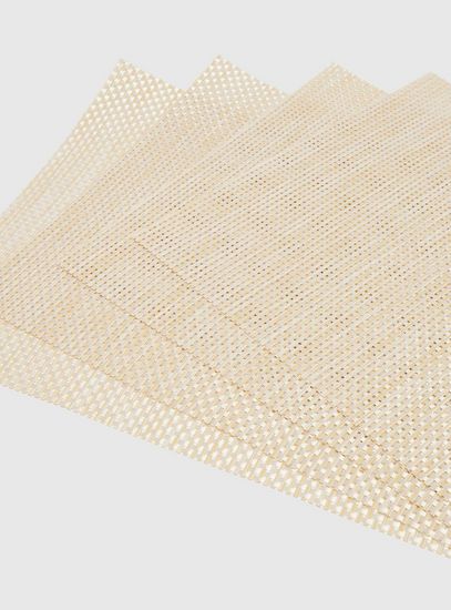 Textured 4-Piece Placemat Set - 45 x 30 cms