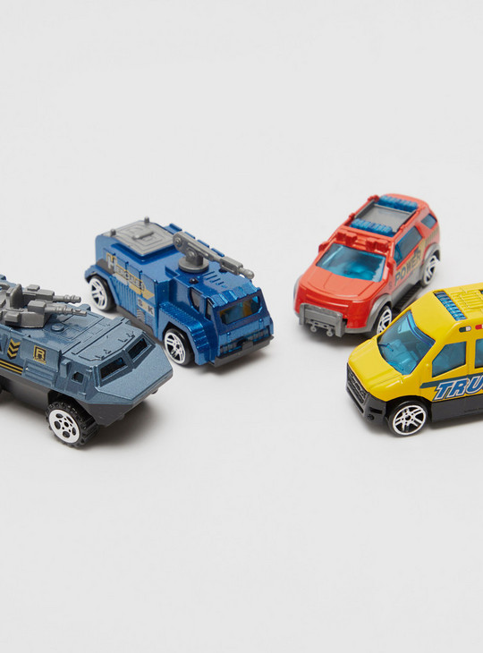 Set of 4 - Super Car Playset