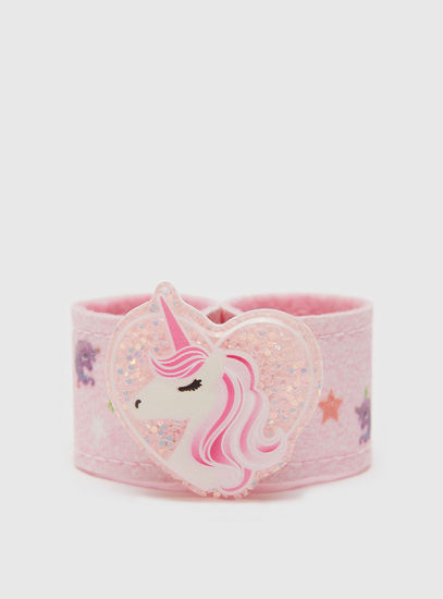 Unicorn Detail Slap Bracelet