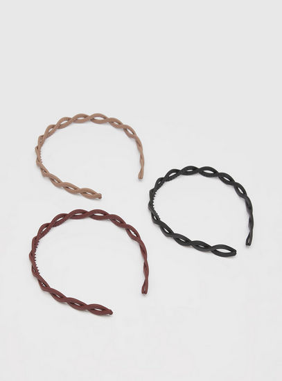 Set of 3 - Solid Spiral Hairband-Hairband-image-0