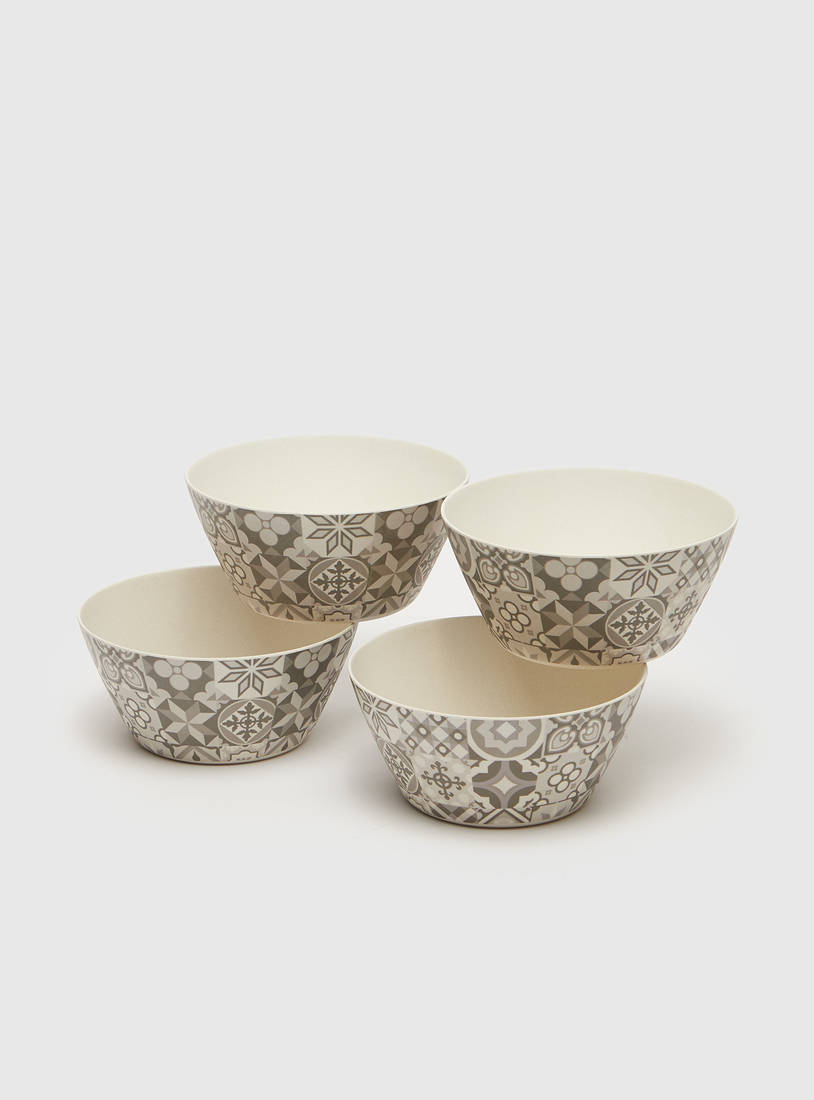 Printed Bowl - Set of 4-Bowls-image-1