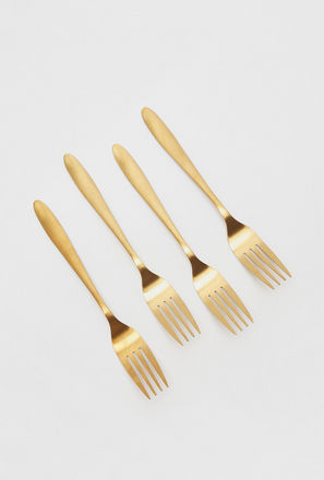 Metallic 4-Piece Fork Set - 23.5 cms