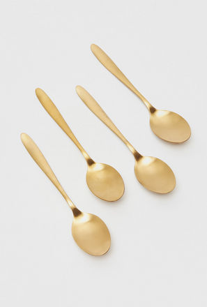 Metallic 4-Piece Spoon Set - 21.5 cms