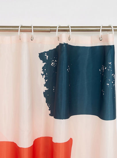 Printed Shower Curtain - 180x180 cms-Bathroom Accessories-image-1