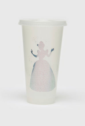 Cinderella Print Colour Changing Cup with Lid and Straw - 680 ml-mxhome-kitchenanddining-glassesanddrinkware-glasses-3