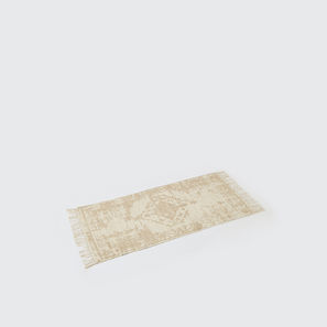 Printed Rectangular Floor Rug with Tassels - 140x70 cms