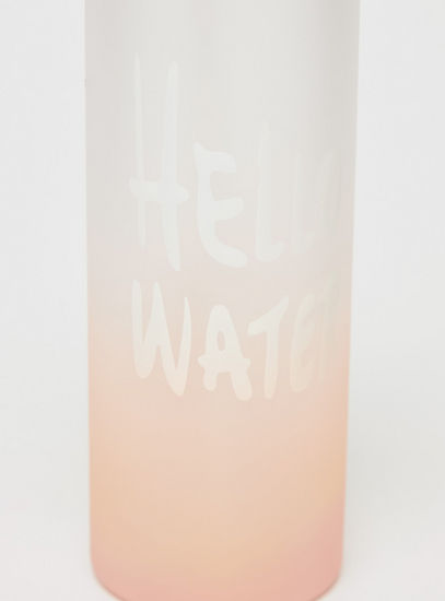 Text Print Water Bottle with Spout - 750 ml