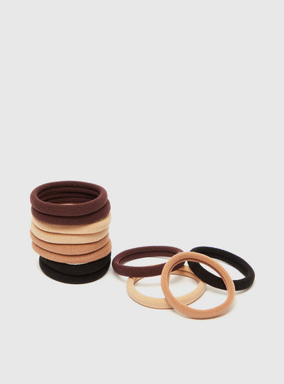 Set of 12 - Solid Elastic Hair Tie-Elastic Round Bands-image-1