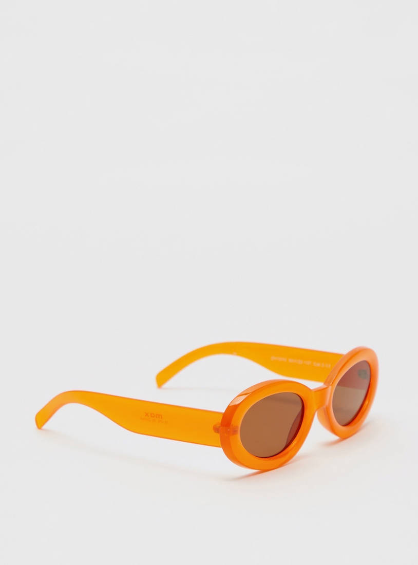 Full Rim Tinted Sunglasses with Nose Pads-Sunglasses-image-1