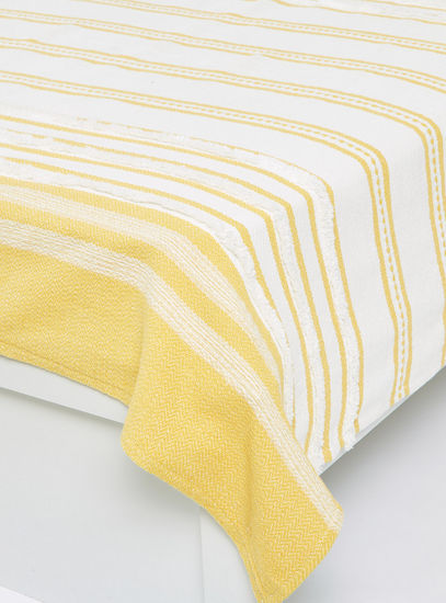 Striped Throw with Tassel Detail - 152x127 cms