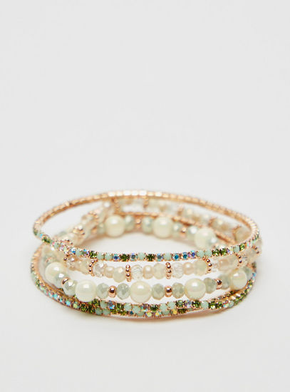 Set of 5 - Assorted Embellished Bracelet
