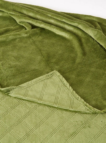 Geometric Detail Jacquard Blanket - 200x220 cms