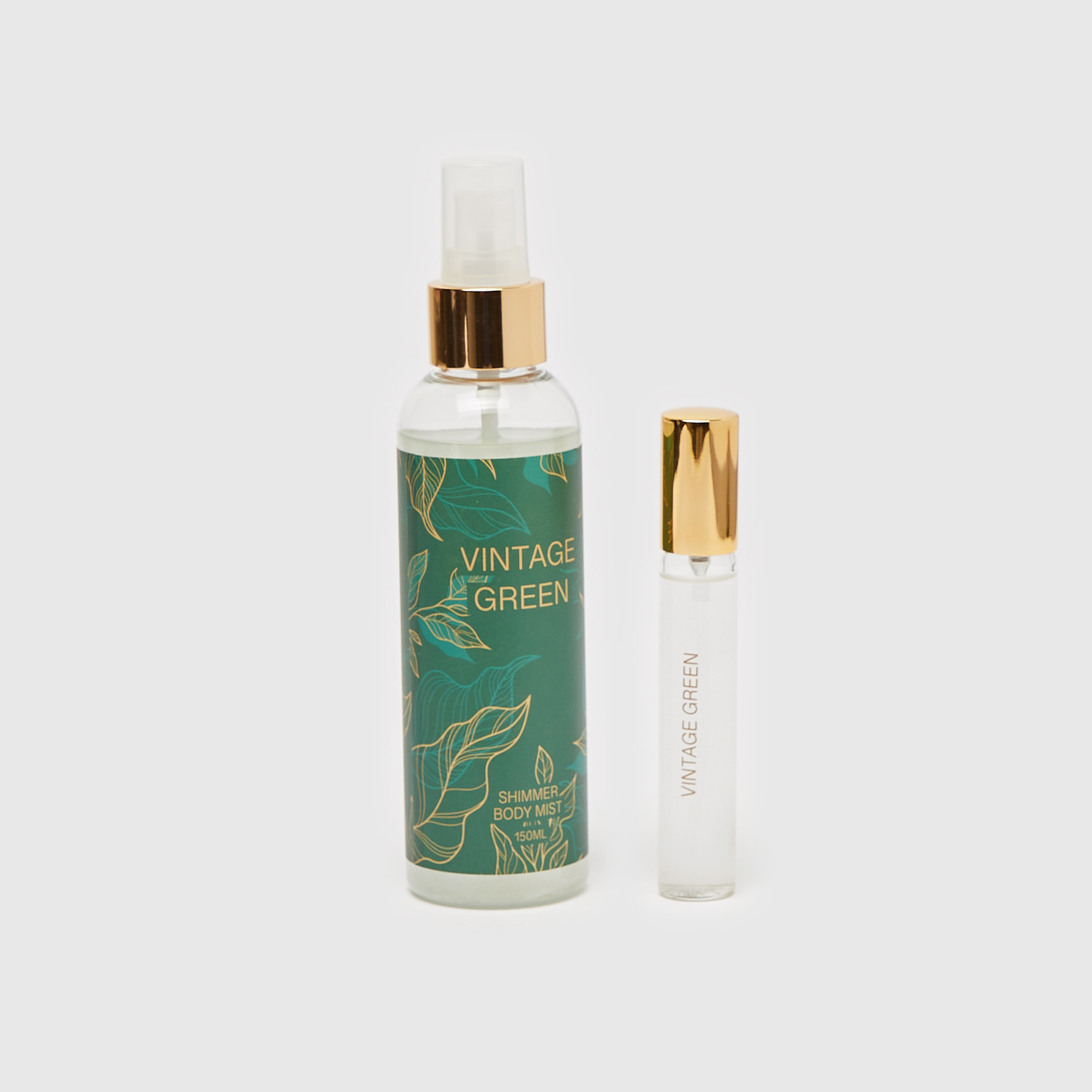 Shop Vintage Green 2-Piece Shimmer Body Mist and Perfume Set 