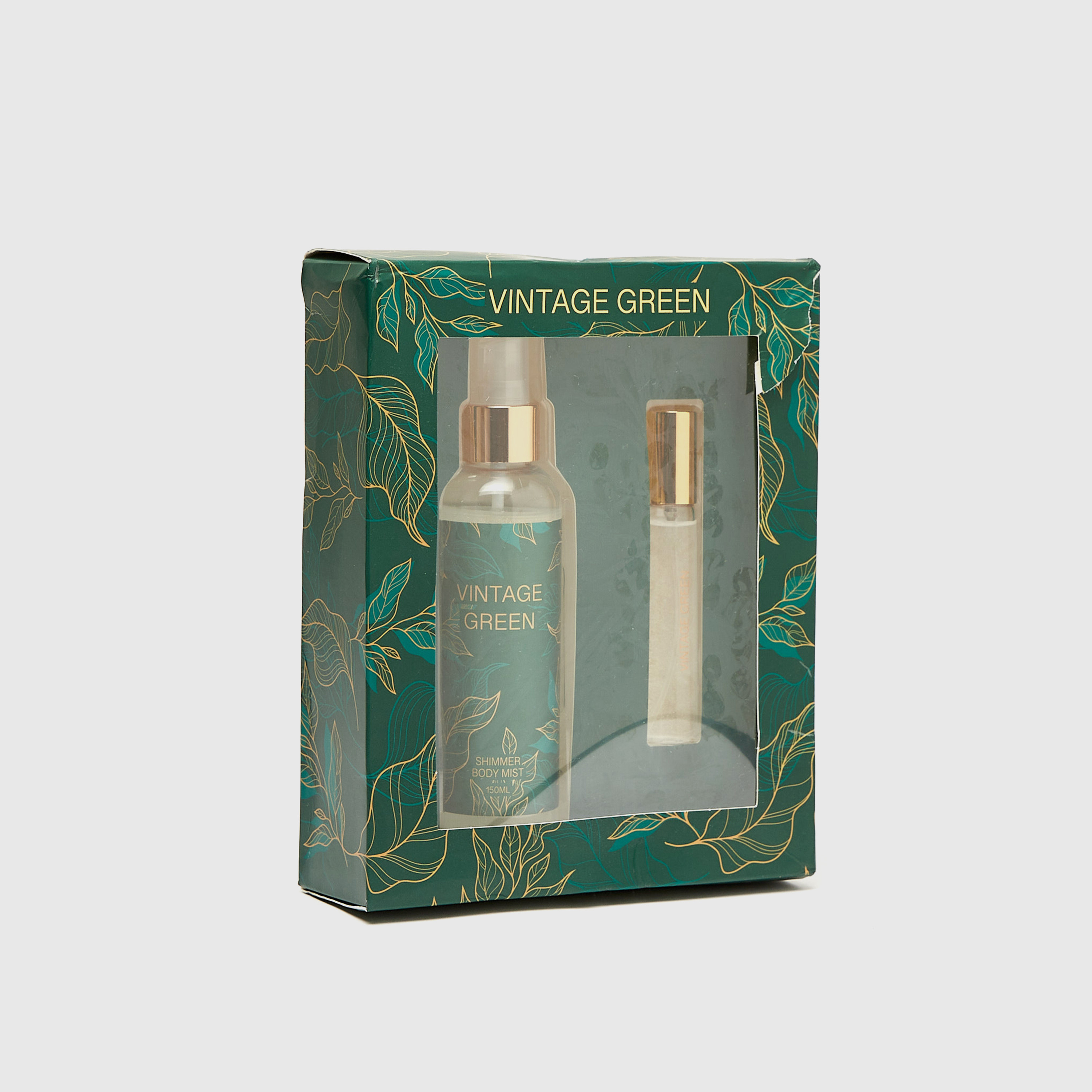 Shop Vintage Green 2-Piece Shimmer Body Mist and Perfume Set