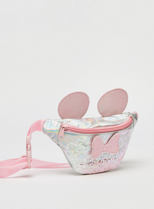 Minnie Mouse Applique Detail Waist Bag