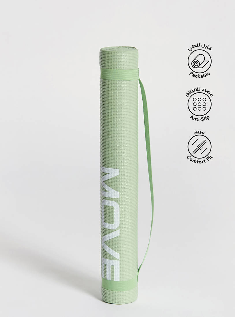 Printed Yoga Mat with Strap - 183x61x0.3 cm-Other Accessories-image-0